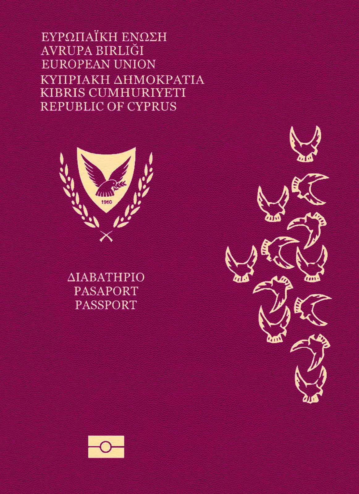Cyprus passport cover